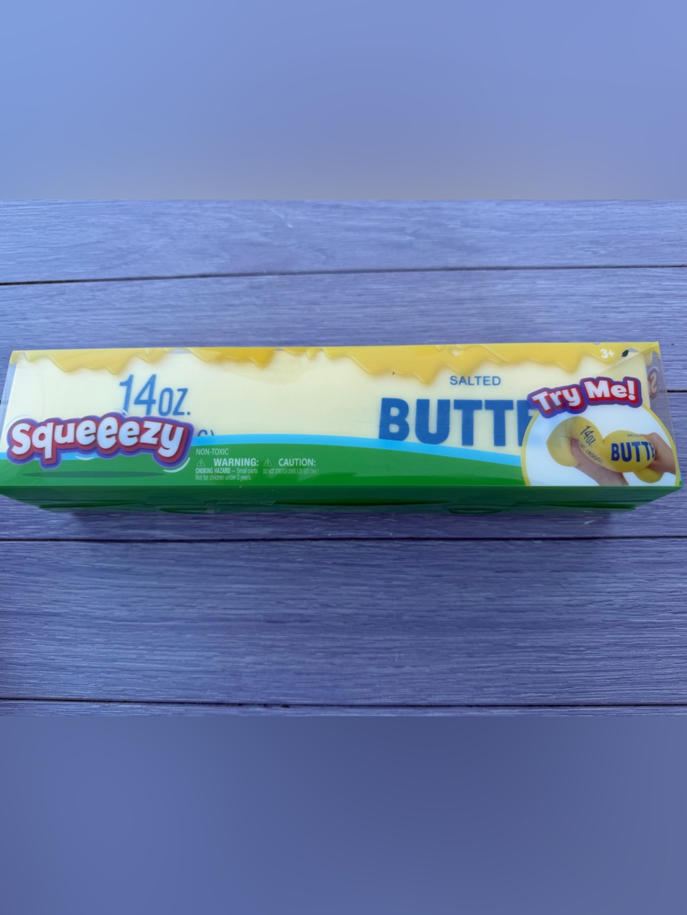 Squeeezy 14oz Salted Butter Tube - Yellow & Green